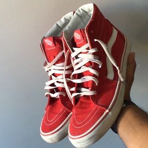 Vans High Top Red